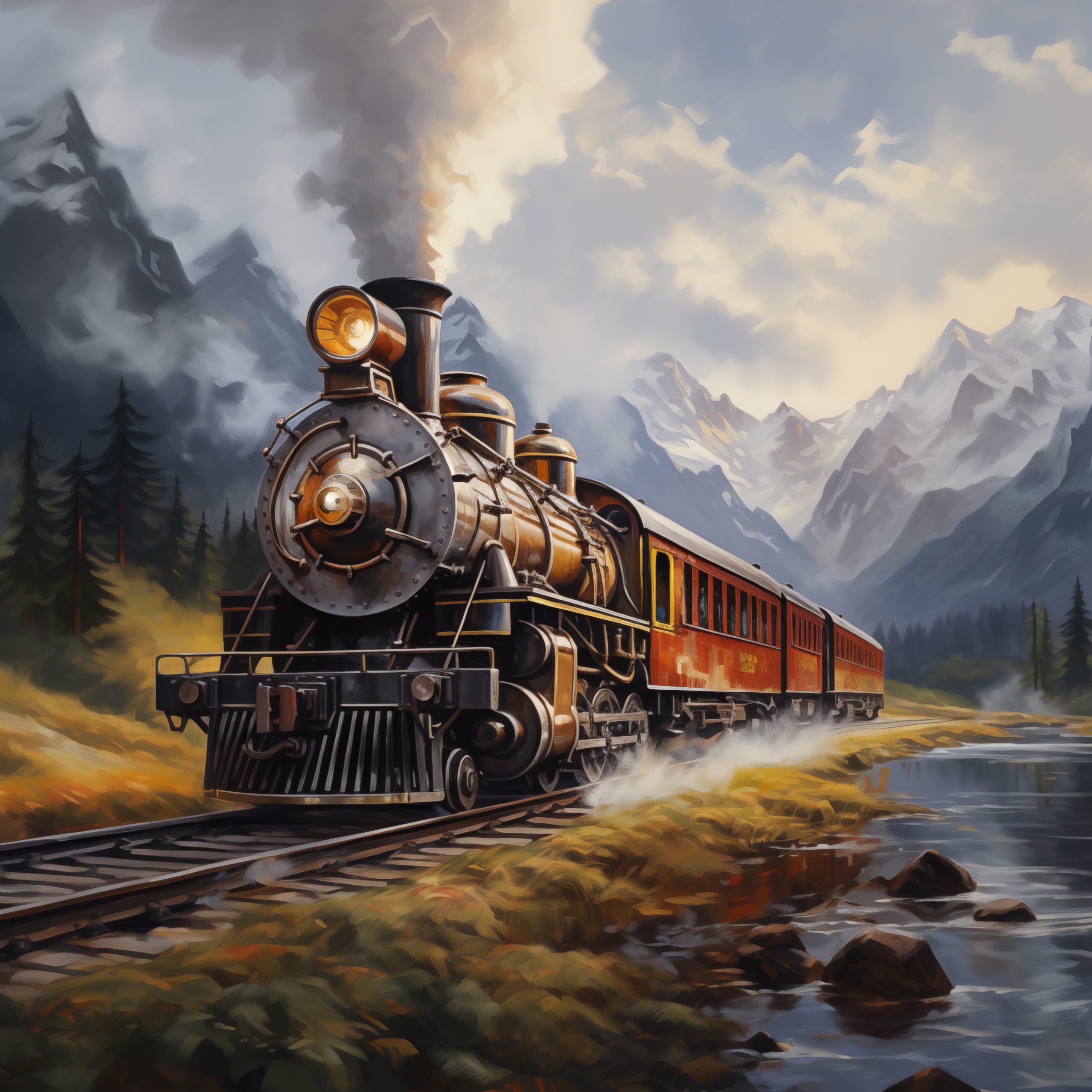 Voertuigen schilderijen